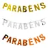 Faixa Decorativa Parabéns Letras Lindas Cores Envio Imediato