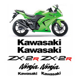Faixa Emblema Adesivo Kawasaki Ninja 250r Zx 2r 25013 Zx2r