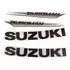 Faixa Jogo Adesiva Suzuki Burgman 125 08/09 Amarela / Prata