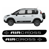 Faixa Lateral Adesivo Preto Air Cross 2016  Citroen Aircross