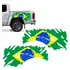 Faixa Lateral Bandeira Brasil Universal Adesivo Decorativo