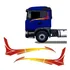 Faixa Scania 124 2008 Adesivo Vermelho Lateral Decorativo