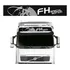 Faixa Volvo Fh Special Edition Adesivo Quebra-sol Prata Lisa