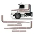Faixas Scania 112 113 1986/ Intercooler Adesivo Café/marrom