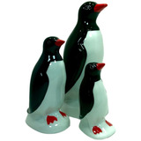Família De Pinguim Para Geladeira Porcelana Enfeite Cozinha