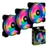Fan Cooler Gamer Led Rgb Para Gabinete E Cpu 120mm Kit C/ 3