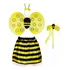 Fantasia Abelha Carnaval Festa Adulto Infantil  Kit 4 Pçs