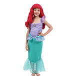 Fantasia Ariel Infantil Luxo