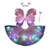 Fantasia Borboleta Infantil Asa Saia Tule Led Tiara Varinha