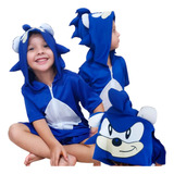 Fantasia Camiseta Sonic Infantil