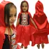 Fantasia Chapéuzinho Vermelho Fantasia Vestido Com + Capuz