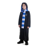 Fantasia Corvinal Harry Potter Infantil Com Cachecol E Capuz