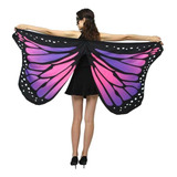 Fantasia cosplay Véu Asa De Borboleta Carnaval Halloween