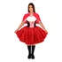 Fantasia De Festa Luxo Chapeuzinho Vermelho Adulto Com Capuz