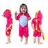 Fantasia Dinossauro Infantil Feminina Luxo Curto Rosa
