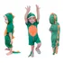 Fantasia Dinossauro Infantil Menino Luxo Curto Verde Full