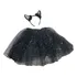 Fantasia Gatinho Infantil Adulto Carnaval Tiara E Saia Tule