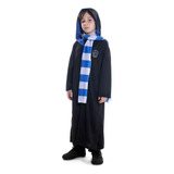 Fantasia Harry Potter Casa Corvinal Infantil Com Cachecol