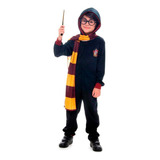 Fantasia Harry Potter Infantil C/ Óculos Cachecol Envio 24h