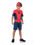 Fantasia Homem Aranha Curto Infantil - Marvel - Spider-man
