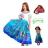 Fantasia Infantil Encanto Mirabel Princesa Vestido Com Bolsa