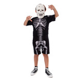 Fantasia Infantil Esqueleto Caveira