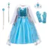 Fantasia Infantil Frozen Vestido Elsa   Kit De Acessórios
