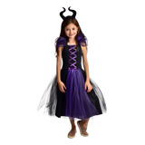 Fantasia Infantil Halloween Bruxa Com Gola - 134