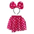 Fantasia Infantil Minnie Vermelha Aniversário Carnaval
