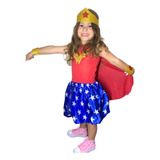 Fantasia Infantil Mulher Maravilha