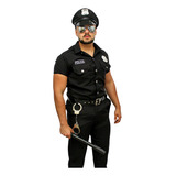 Fantasia Masculina Adulto Policial (camisa + Acessórios)