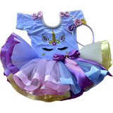 Fantasia Menina Unicornio Conjunto