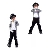 Fantasia Michael Jackson Infantil Cosplay Com Luvas 