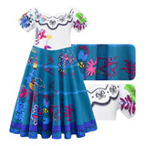 Fantasia Mirabel Encanto Luxo Vestido Infantil Disney 