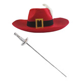 Fantasia Mosqueteiro Chapeu Espada
