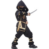 Fantasia Ninja Preto Infantil