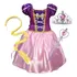 Fantasia Princesa Vestido Criança Roxo Infantil Kit Luxo