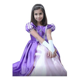 Fantasia Rapunzel Princesa Infantil+ Brinde Luvas E Tiara 