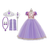 Fantasia Rapunzel Vestido Infantil