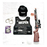 Fantasia Sniper Infantil Colete