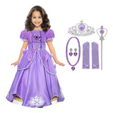 Fantasia Sofia Luxo Vestido