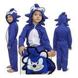 Fantasia Sonic Infantil Pijama