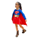  Fantasia Super Girl Infantil Pronta Entrega!!