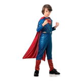 Fantasia Superman Infantil Luxo