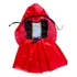 Fantasia Vestido Chapeuzinho Vermelho Infantil Com Capuz