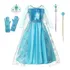 Fantasia Vestido Elsa Frozen Com Kit Acessorios Infantil
