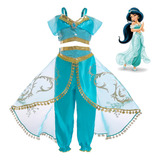 Fantasia Vestido Jasmine Infantil Luxo - Disney Princesas