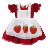 Fantasia Vestido Moranguinho Tradicional