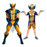 Fantasia Wolverine Infantil Garras
