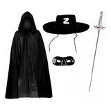 Fantasia Zorro Chapeu Mascara
